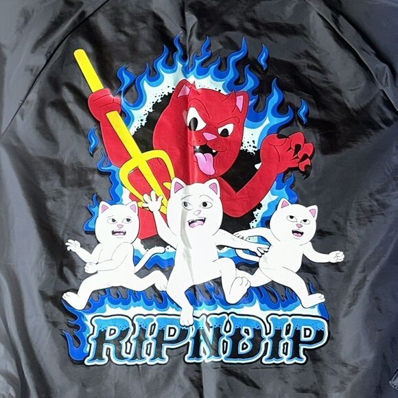 🔥Ripndip Hades Black Coaches Windbreaker Jacket! - Picture 15 of 16